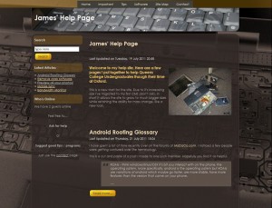 James' Help Site